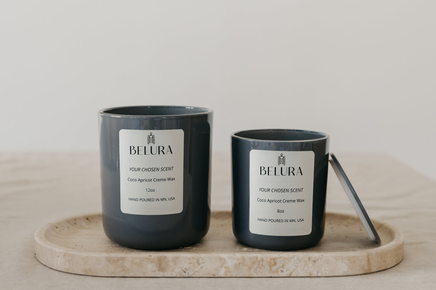 Gloss Gray Jar Candle