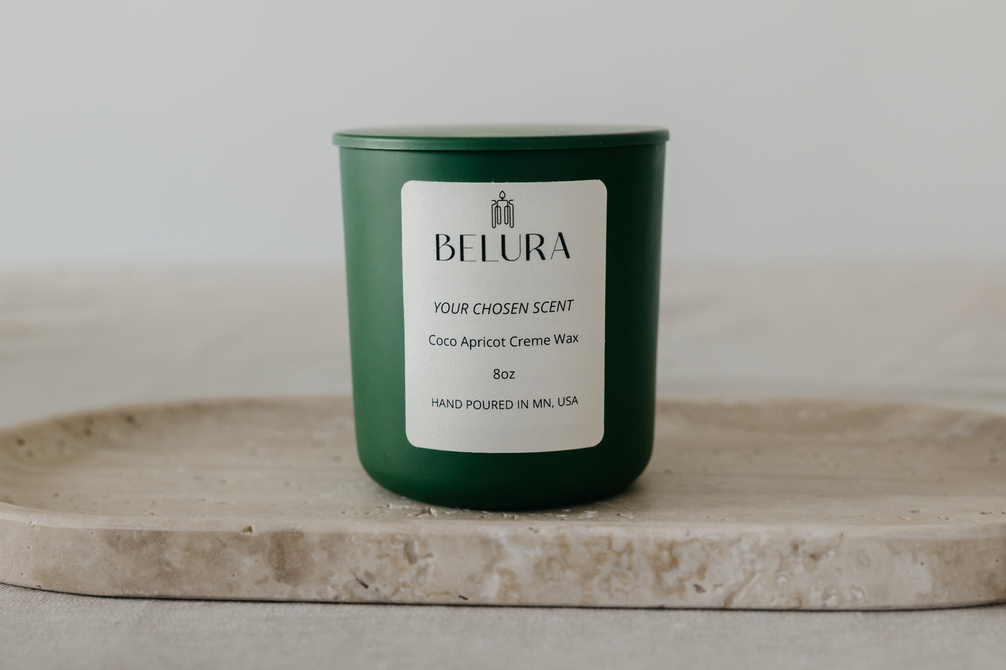 Matte Green Jar Candle