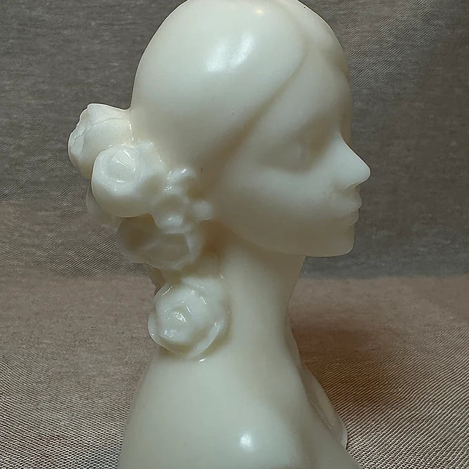 A Girl with Flowers on Her Hair