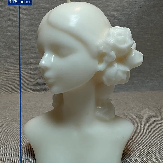 A Girl with Flowers on Her Hair