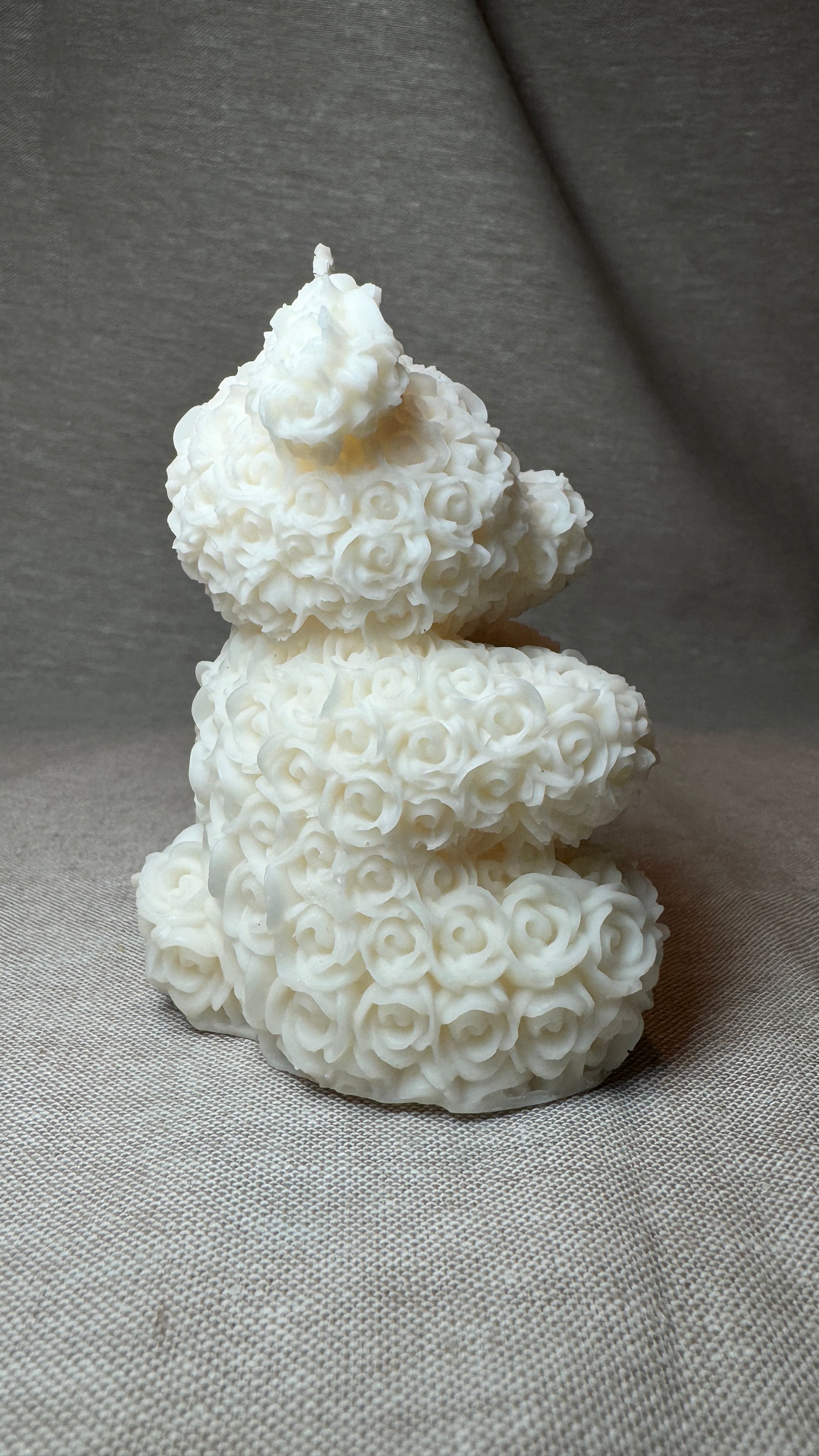 Cute Bear organic candle - side