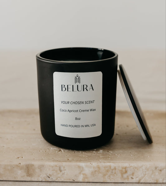 Matte Black Jar Candle