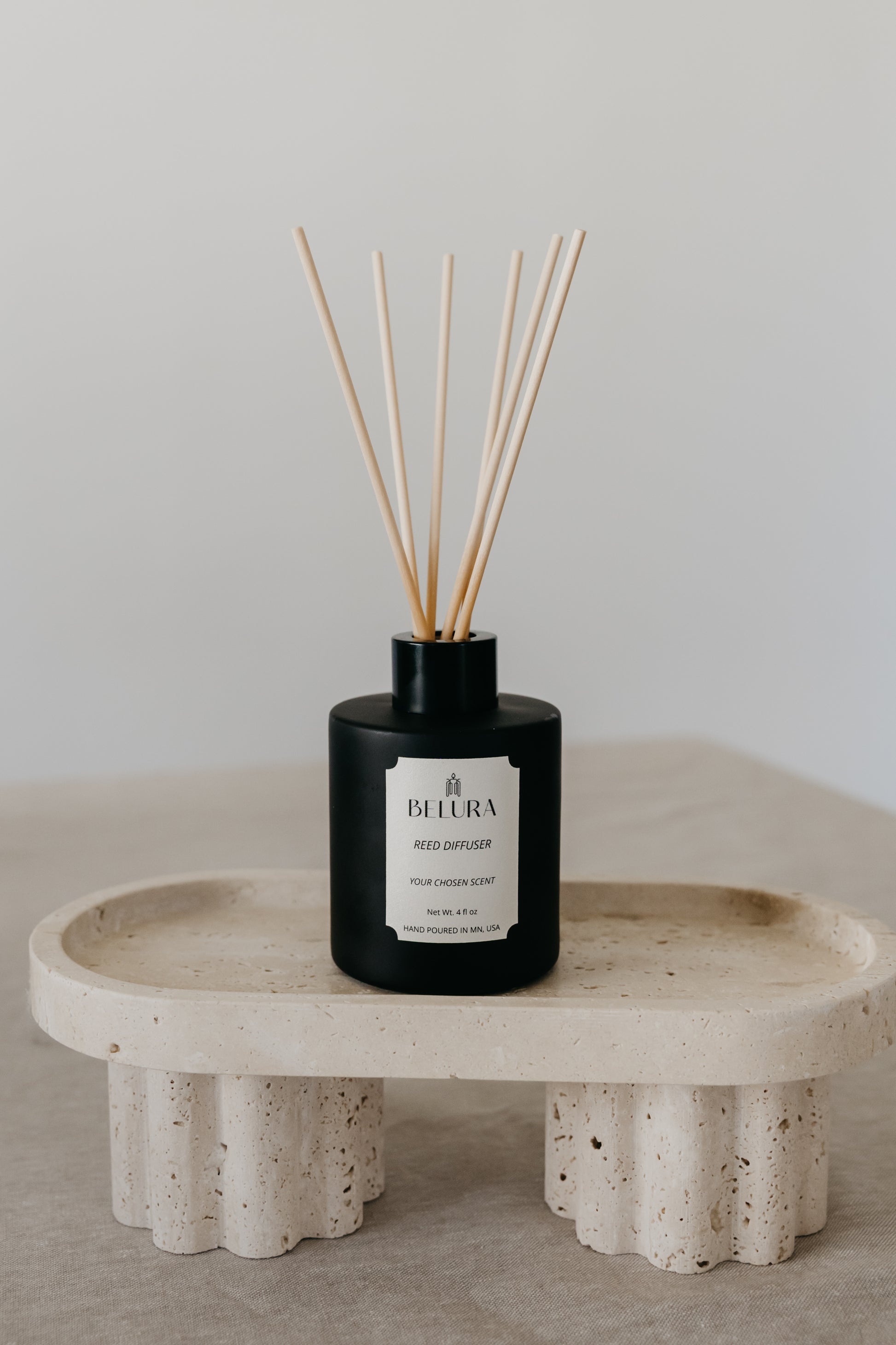 Matte Black Reed Diffuser - 4 fl oz – Belura Scents