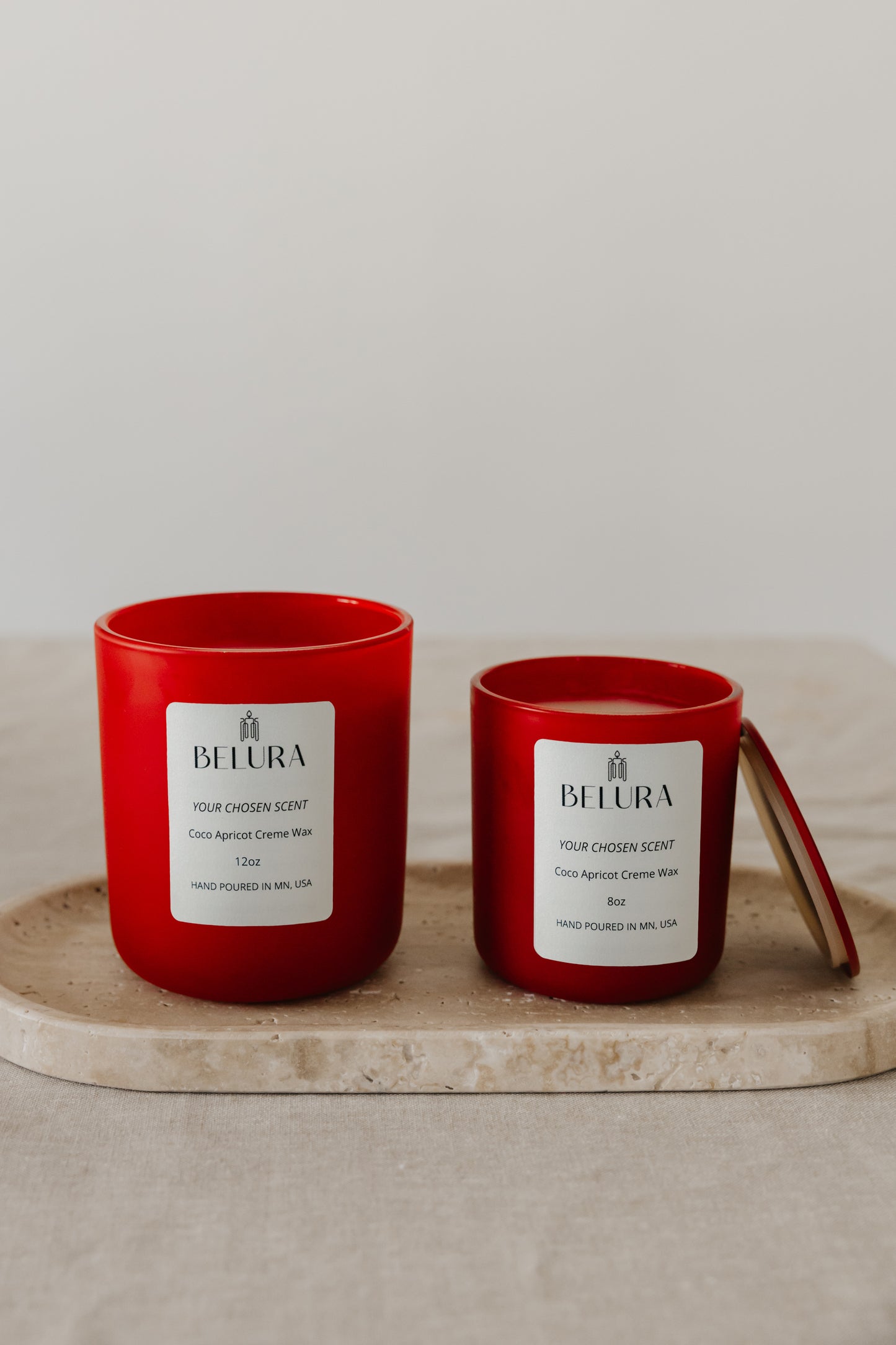 Matte Red Jar Candle