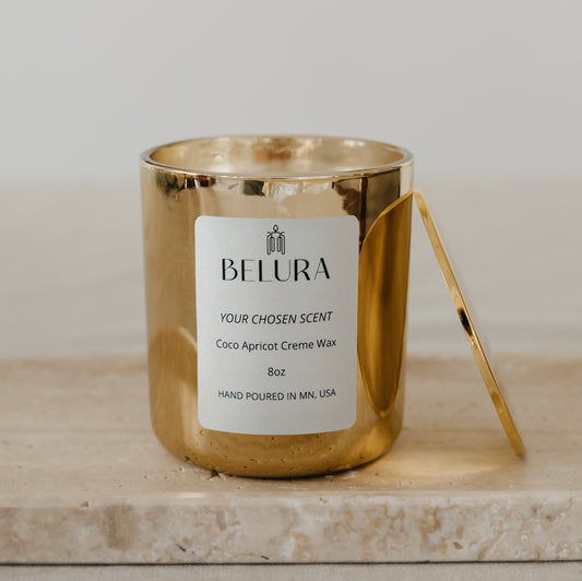 Lustrous Gold Jar Candle