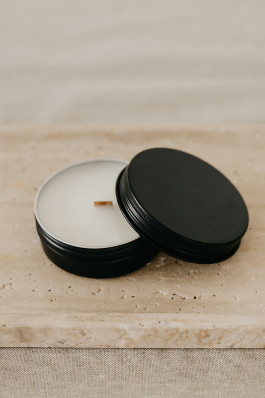 Black Tin Candle - 2oz