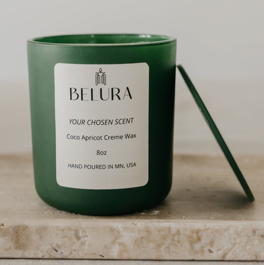 Matte Green Jar Candle
